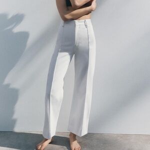 ZW COLLECTION TAILORED WIDE LEG HI-RISE JEANS NWT